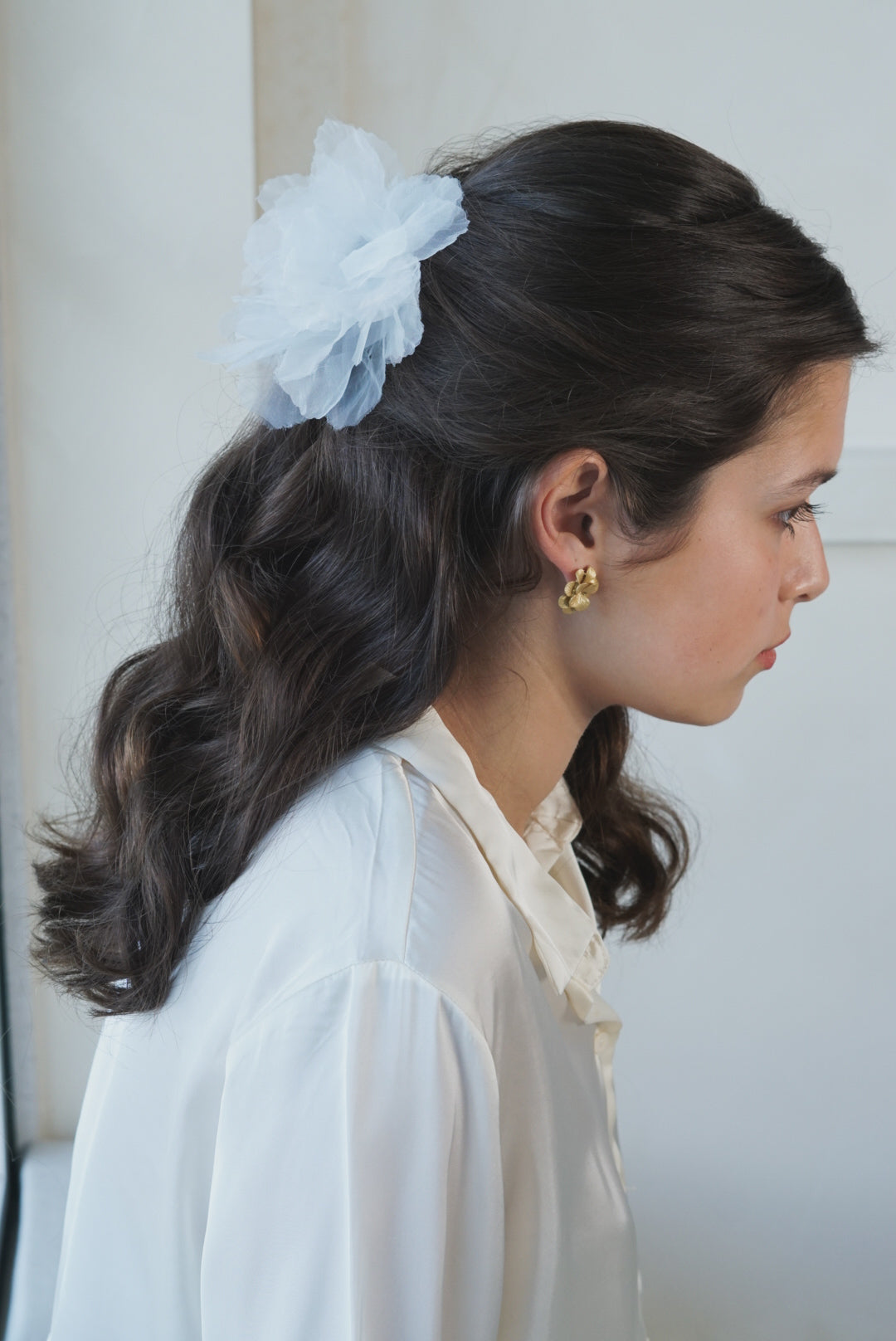 Acessório de cabelo - Flor de Tecido
