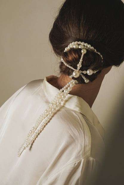Acessório de Cabelo com Pérolas - Siril