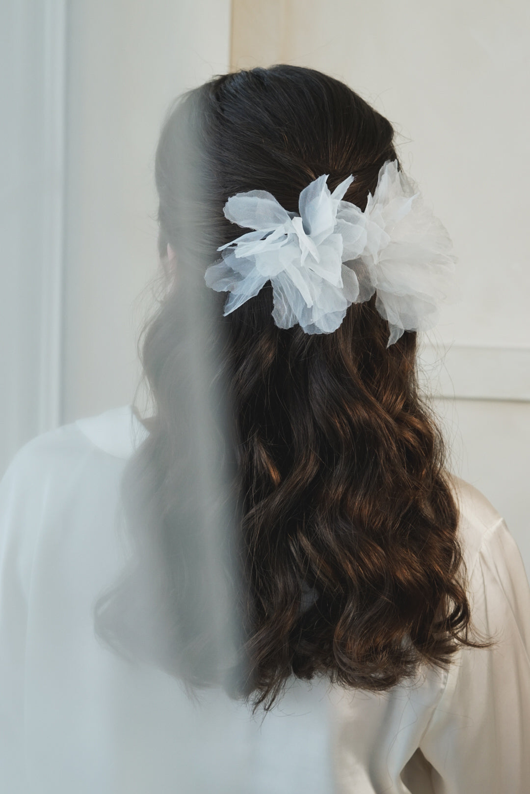 Acessório de cabelo - Flor de Tecido